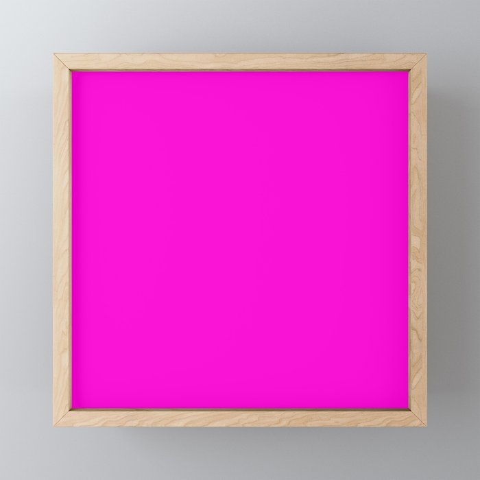 Fluorescent Neon Hot Pink Mini Art Print Gallery Image 1