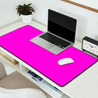 Fluorescent Neon Hot Pink Desk Mat Gallery Image 2