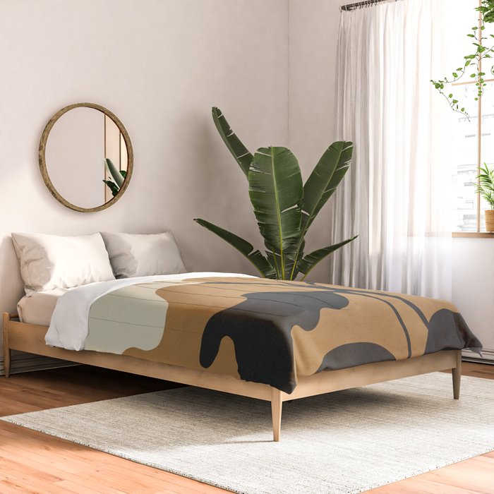 Abstract Modern Flowers 1 Comforter Gallery Image 2