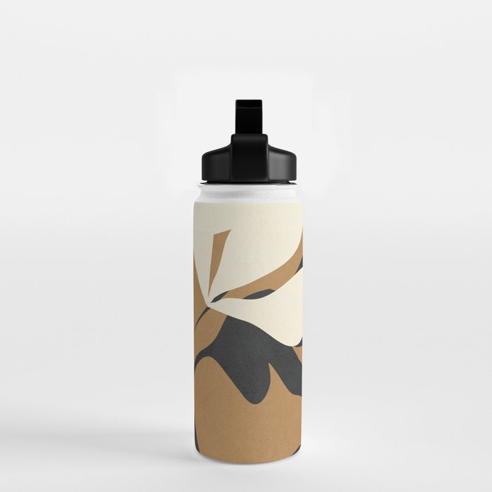 Abstract Modern Flowers 1 Water Bottle Gallery Image 2