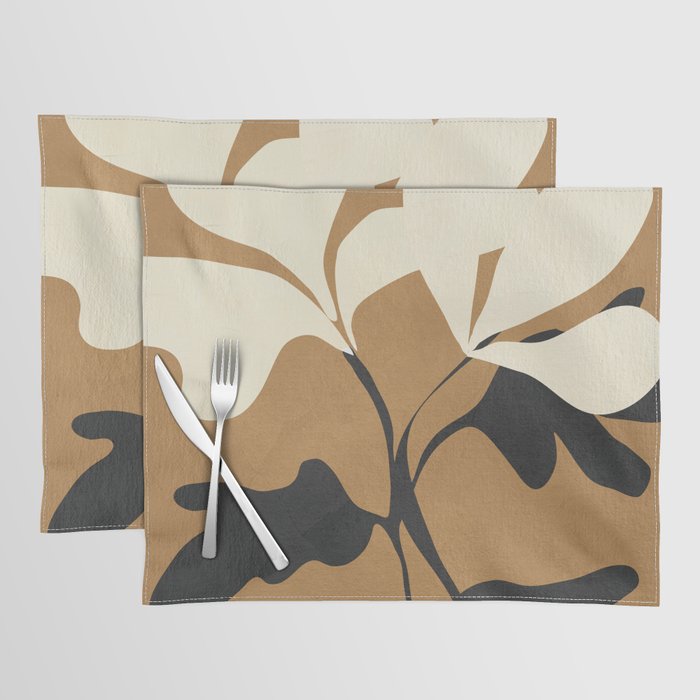Abstract Modern Flowers 1 Placemat Gallery Image 1