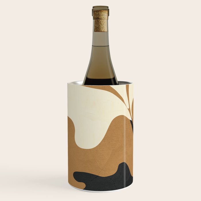 Abstract Modern Flowers 1 Wine Chiller Gallery Image 2