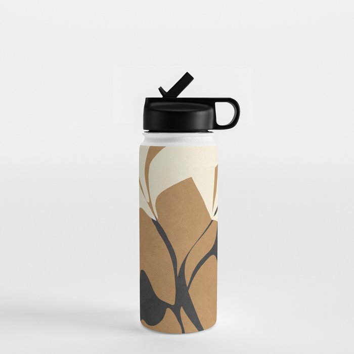 Abstract Modern Flowers 1 Water Bottle Gallery Image 1