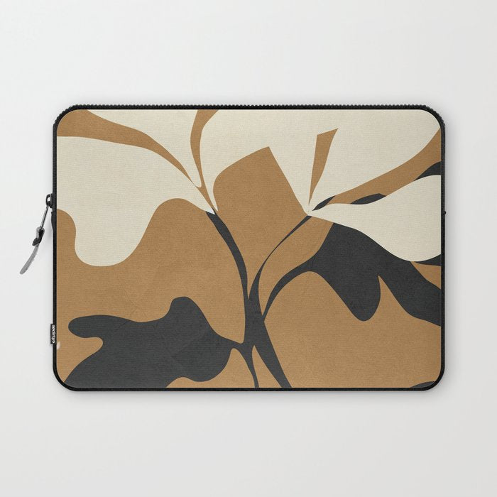 Abstract Modern Flowers 1 Laptop Sleeve Gallery Image 1