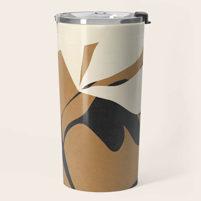 Abstract Modern Flowers 1 Travel Mug Gallery Image 2