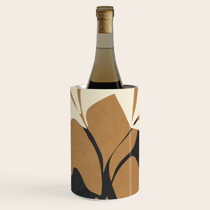 Abstract Modern Flowers 1 Wine Chiller Gallery Image 1
