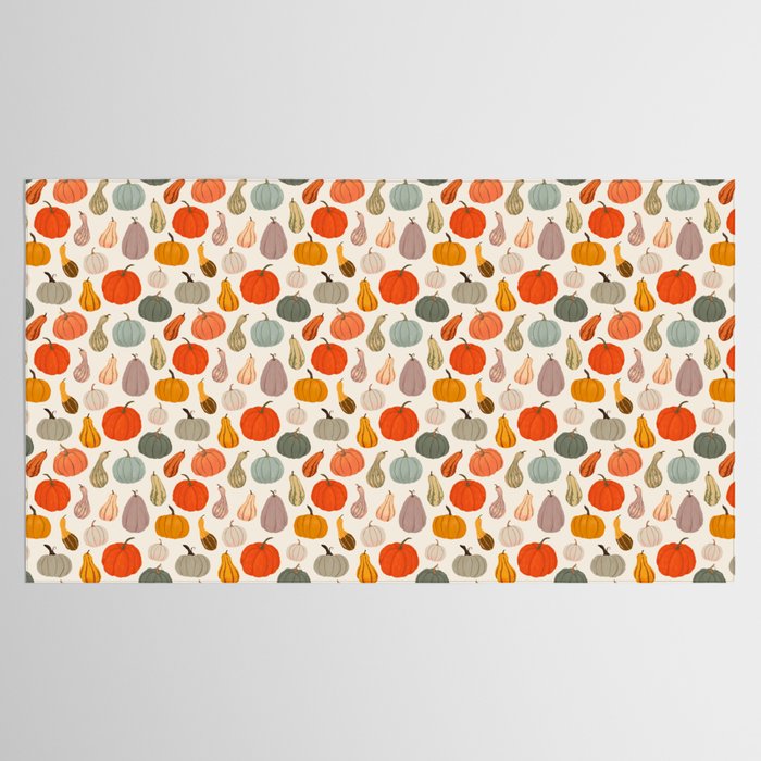 Autumn Pumpkins and Squash Tablecloth Gallery Image 2
