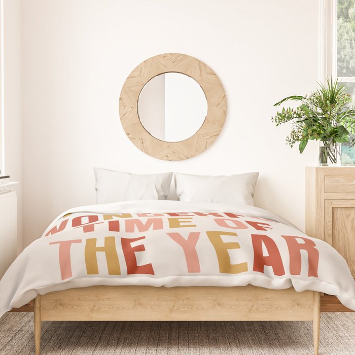 Most Wonderful Time Multi Colored Warm Duvet Cover Gallery Image 3