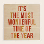 Most Wonderful Time Multi Colored Warm Wood Wall Art Gallery Image 1