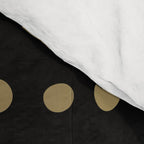 Boho Mudcloth Dots Pattern, Black and Gold Comforter Gallery Image 4