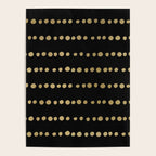 Boho Mudcloth Dots Pattern, Black and Gold Poster Gallery Image 4
