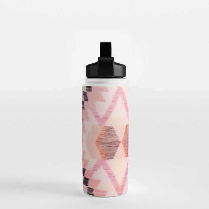 Moroccan Berber Rug Design No.65 - Multicolor, Pink Water Bottle Gallery Image 2