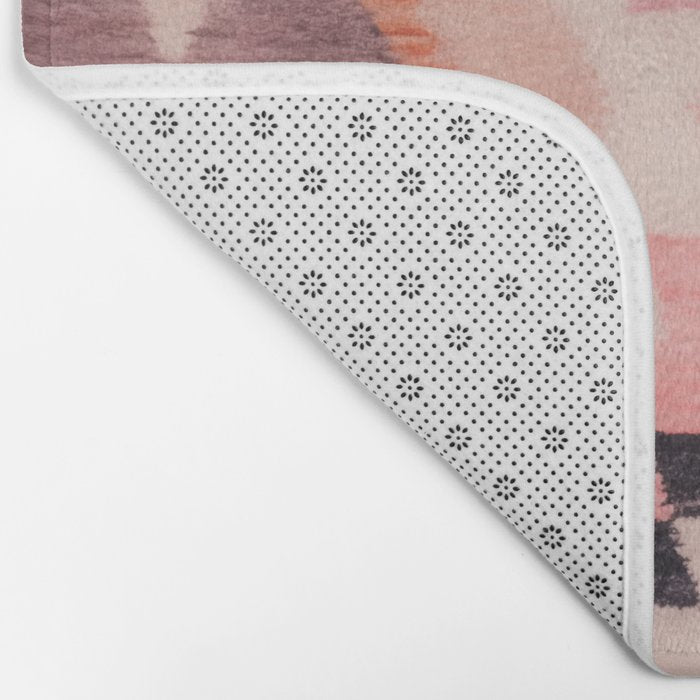 Moroccan Berber Rug Design No.65 - Multicolor, Pink Bath Mat Gallery Image 2