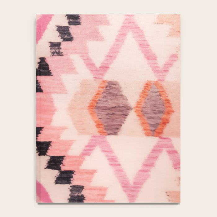 Moroccan Berber Rug Design No.65 - Multicolor, Pink Notebook Gallery Image 4