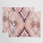 Moroccan Berber Rug Design No.65 - Multicolor, Pink Placemat Gallery Image 1