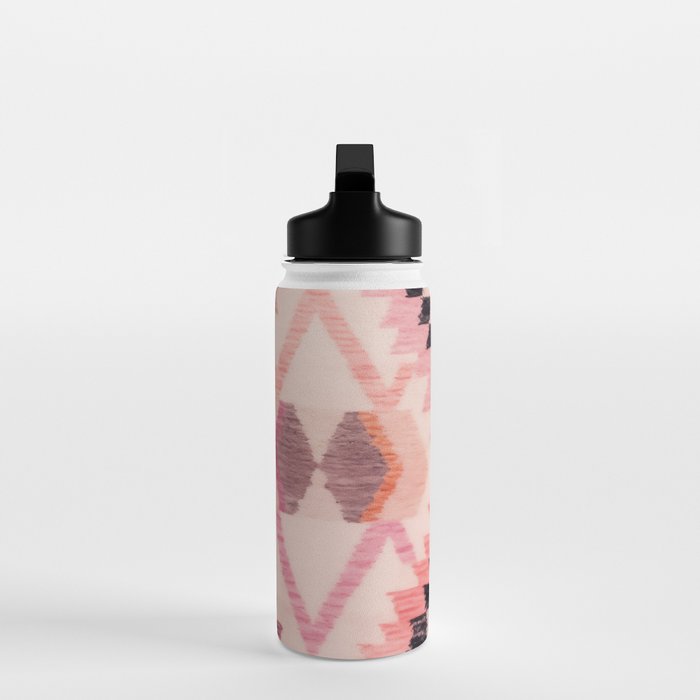 Moroccan Berber Rug Design No.65 - Multicolor, Pink Water Bottle Gallery Image 3