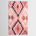 Moroccan Berber Rug Design No.65 - Multicolor, Pink Tablecloth Gallery Image 2