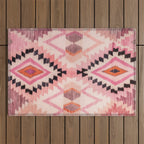 Moroccan Berber Rug Design No.65 - Multicolor, Pink Outdoor Rug Gallery Image 1