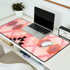 Moroccan Berber Rug Design No.65 - Multicolor, Pink Desk Mat Gallery Image 2