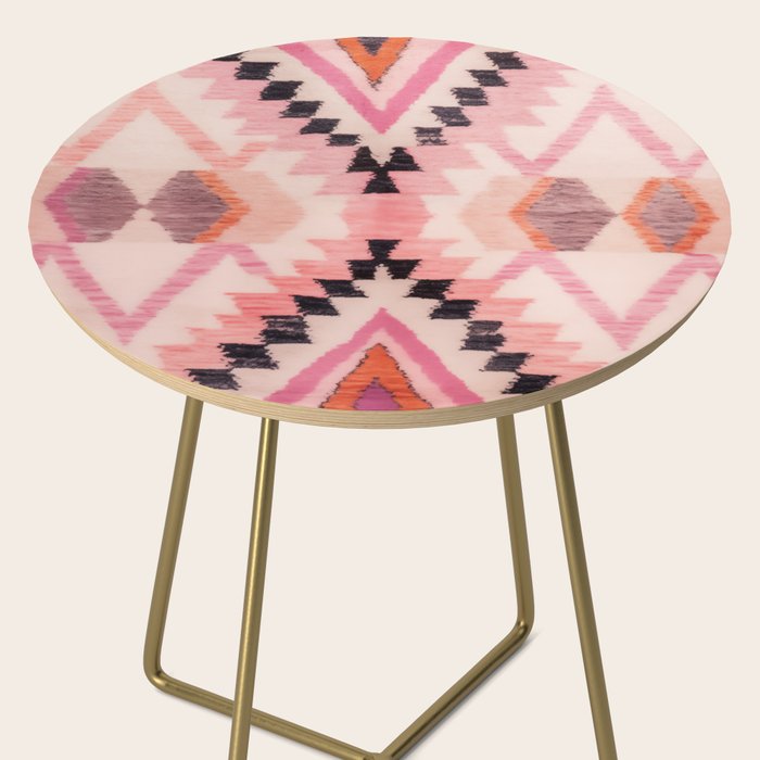 Moroccan Berber Rug Design No.65 - Multicolor, Pink Side Table Gallery Image 2