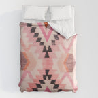 Moroccan Berber Rug Design No.65 - Multicolor, Pink Duvet Cover Gallery Image 6
