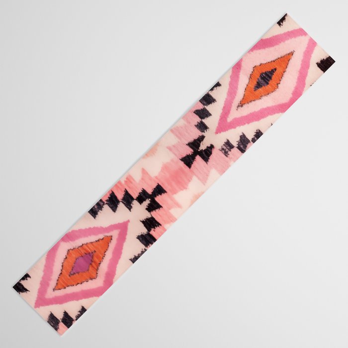 Moroccan Berber Rug Design No.65 - Multicolor, Pink Table Runner Gallery Image 3