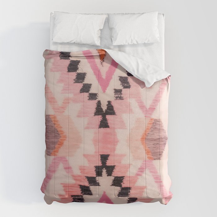Moroccan Berber Rug Design No.65 - Multicolor, Pink Comforter Gallery Image 6