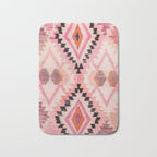 Moroccan Berber Rug Design No.65 - Multicolor, Pink Bath Mat Gallery Image 1