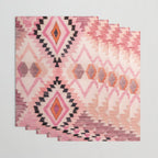 Moroccan Berber Rug Design No.65 - Multicolor, Pink Wrapping Paper Gallery Image 3