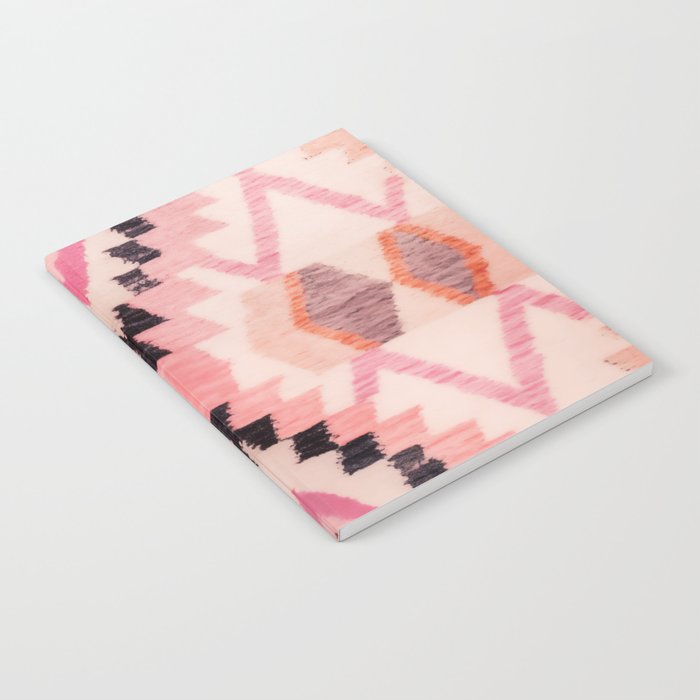 Moroccan Berber Rug Design No.65 - Multicolor, Pink Notebook Gallery Image 1