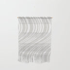 Wavy Stripes XLII - Grey and White Wall Hanging Gallery Image 1