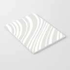 Wavy Stripes XLII - Grey and White Notebook Gallery Image 2