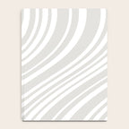 Wavy Stripes XLII - Grey and White Notebook Gallery Image 4