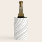 Wavy Stripes XLII - Grey and White Wine Chiller Gallery Image 1