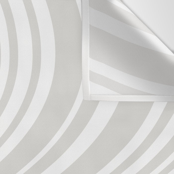 Wavy Stripes XLII - Grey and White Wall Tapestry Gallery Image 3