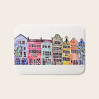 Rainbow Row - Charleston Bath Mat Gallery Image 1
