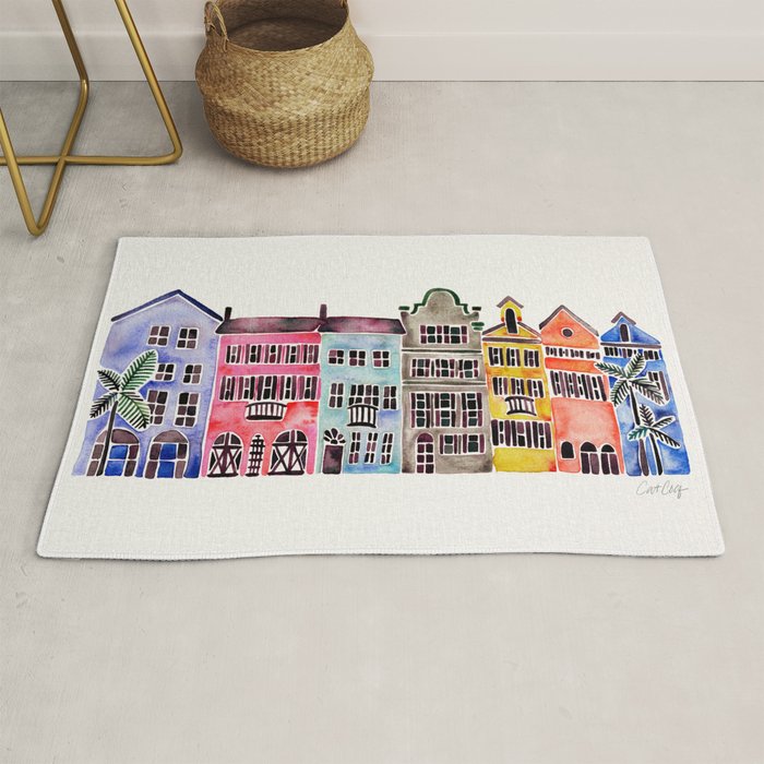Rainbow Row - Charleston Rug Gallery Image 1
