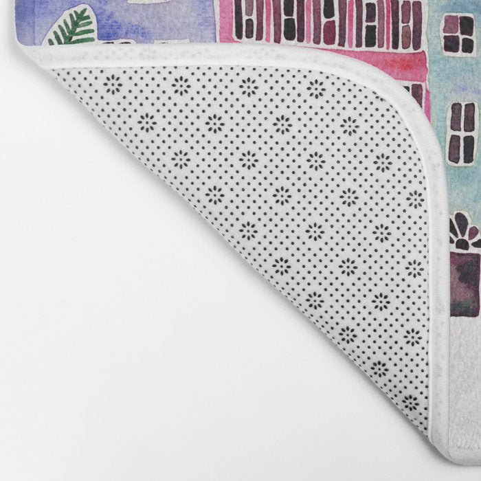 Rainbow Row - Charleston Bath Mat Gallery Image 2
