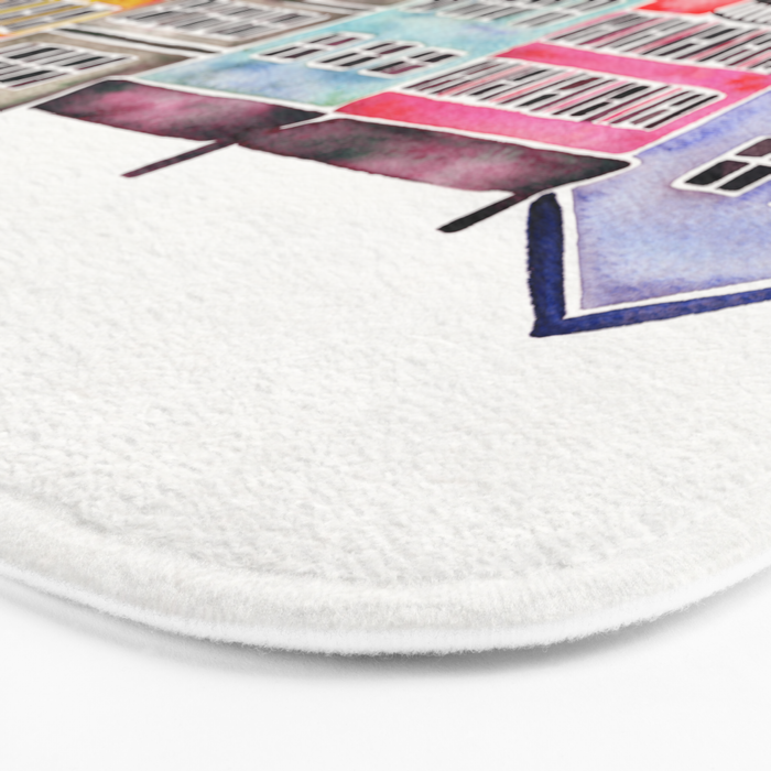 Rainbow Row - Charleston Bath Mat Gallery Image 3