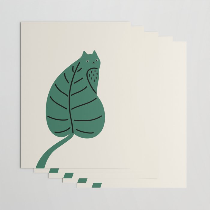 Cat and Plant 27 Wrapping Paper Gallery Image 3