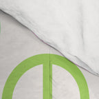 Peace Symbol - Pink & Green Comforter Gallery Image 4