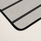 Minimal Line Curvature XCVI Vintage Creme & Black Mid Century Modern Arch Abstract Desk Mat Gallery Image 4