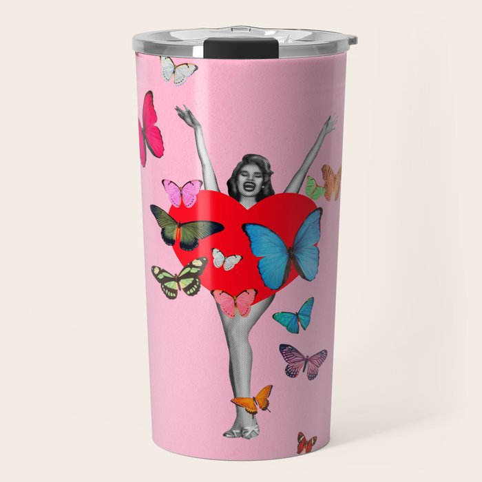 I Get Butterflies! Travel Mug Gallery Image 1