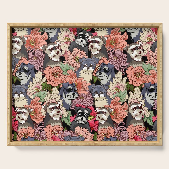 Because Schnauzers Serving Tray Gallery Image 1
