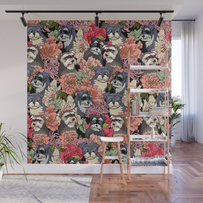 Because Schnauzers Wall Mural Gallery Image 1