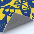 Blue Sweet Monsters in the Sun Street Art Graffiti Design Rug Gallery Image 4