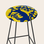 Blue Sweet Monsters in the Sun Street Art Graffiti Design Stool Gallery Image 2
