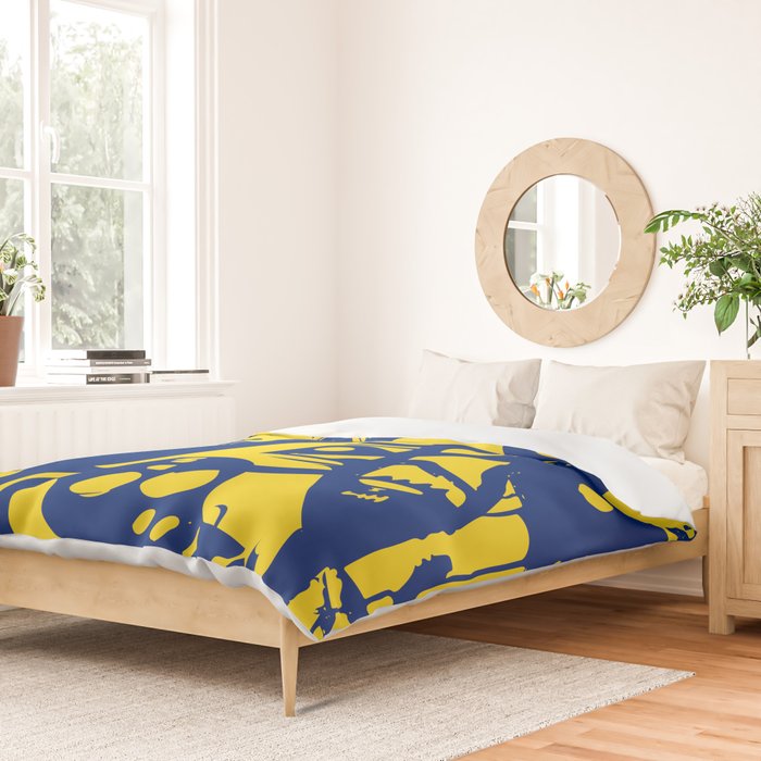 Blue Sweet Monsters in the Sun Street Art Graffiti Design Duvet Cover Gallery Image 2