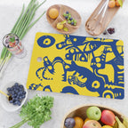 Blue Sweet Monsters in the Sun Street Art Graffiti Design Cutting Board Gallery Image 2