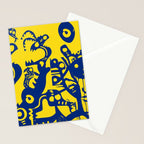 Blue Sweet Monsters in the Sun Street Art Graffiti Design Stationery Card Gallery Image 2